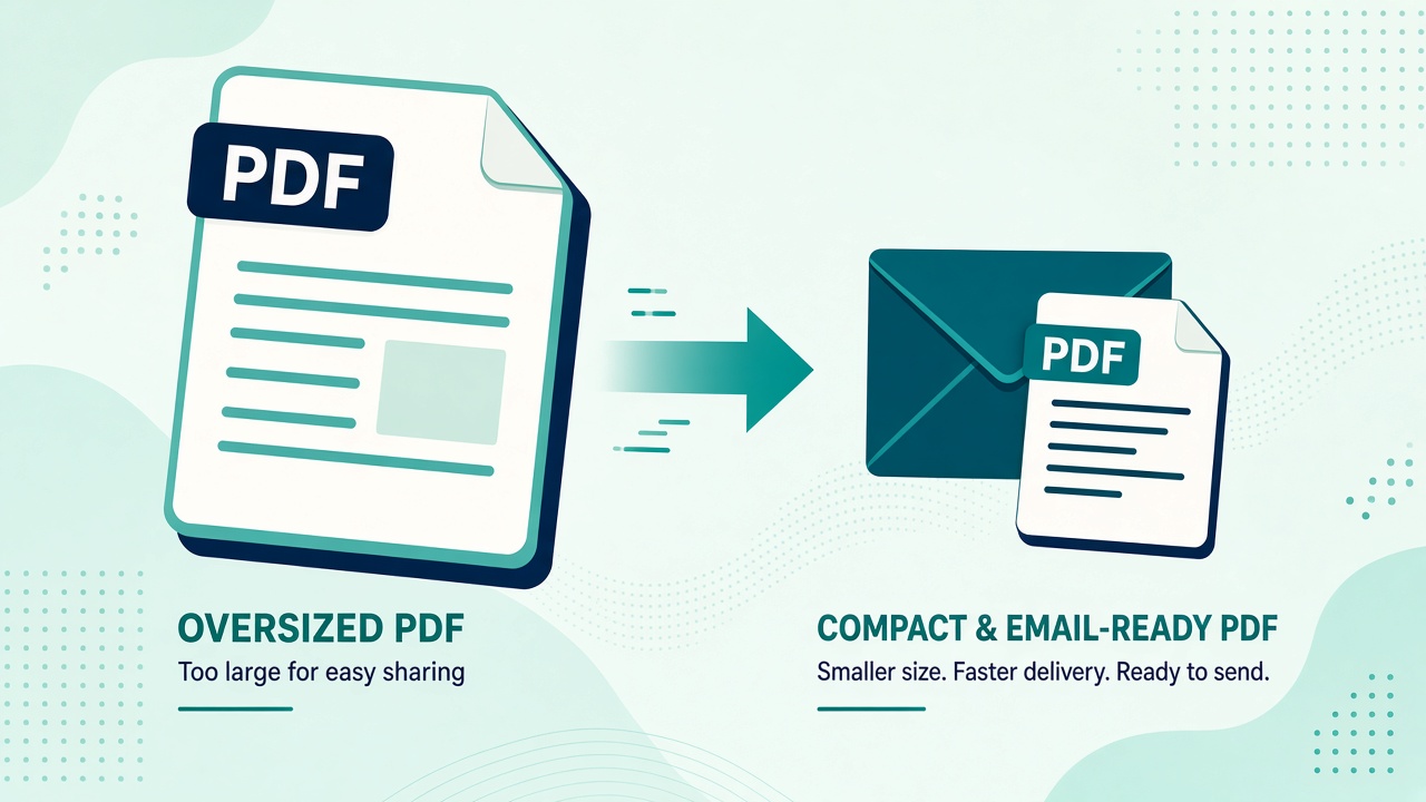 Illustration for Compress a PDF for email or upload limits