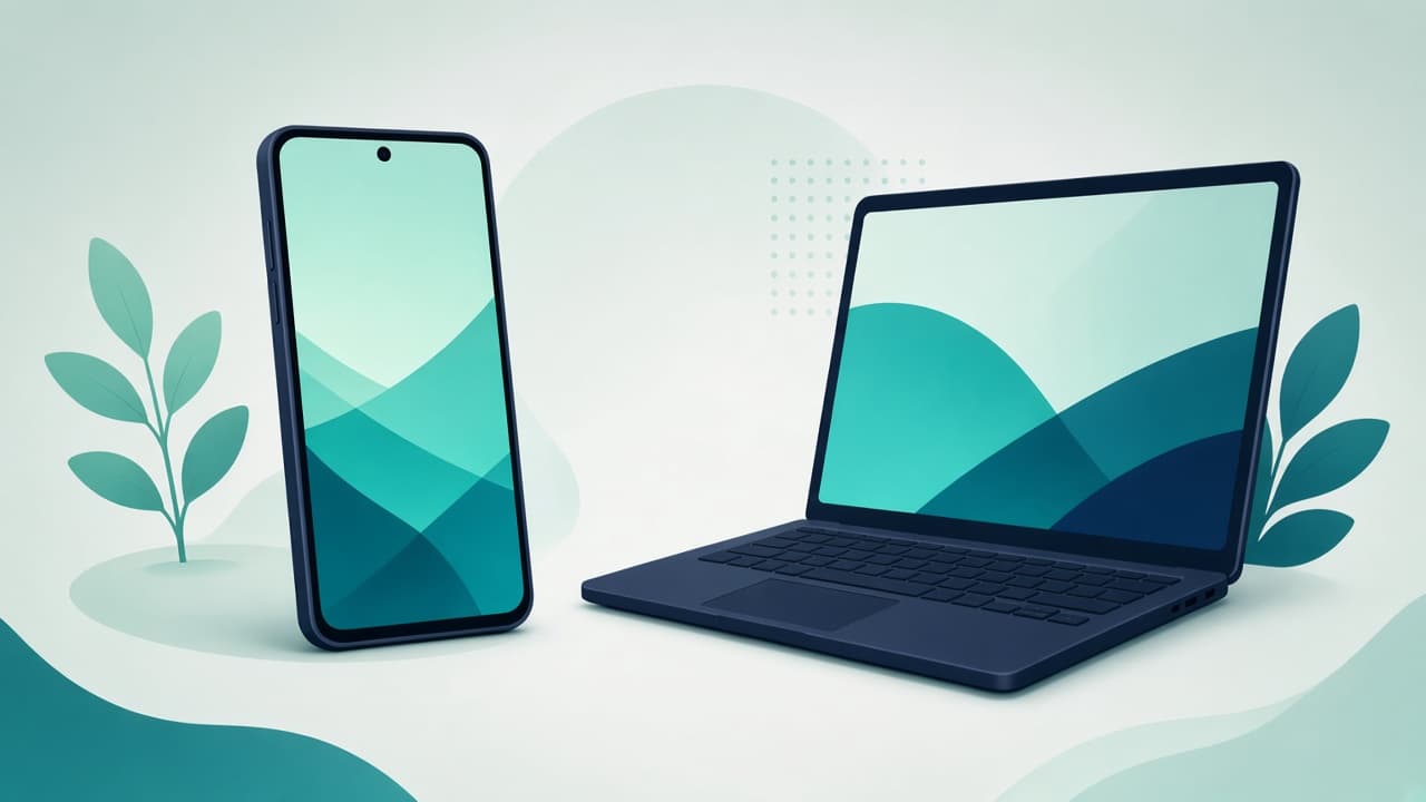 Illustration for Play Store screenshot mockups: prepare listing images that read clearly
