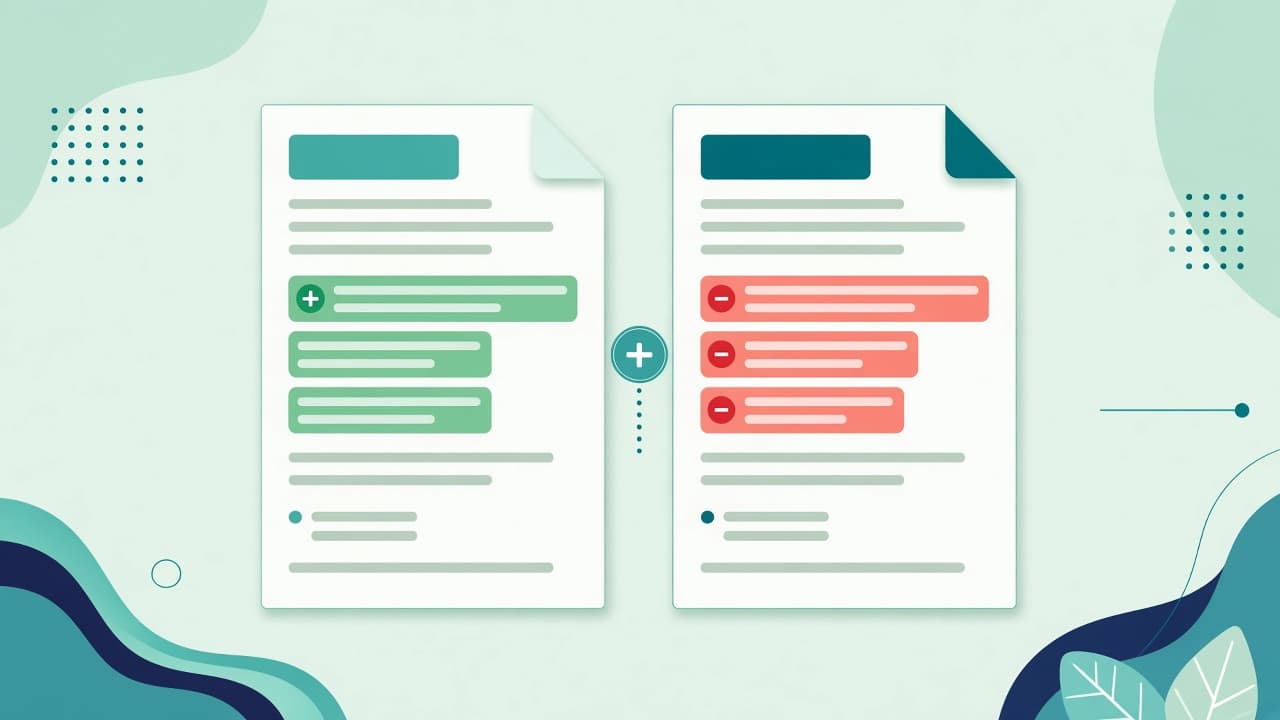 Illustration for Text compare / diff online