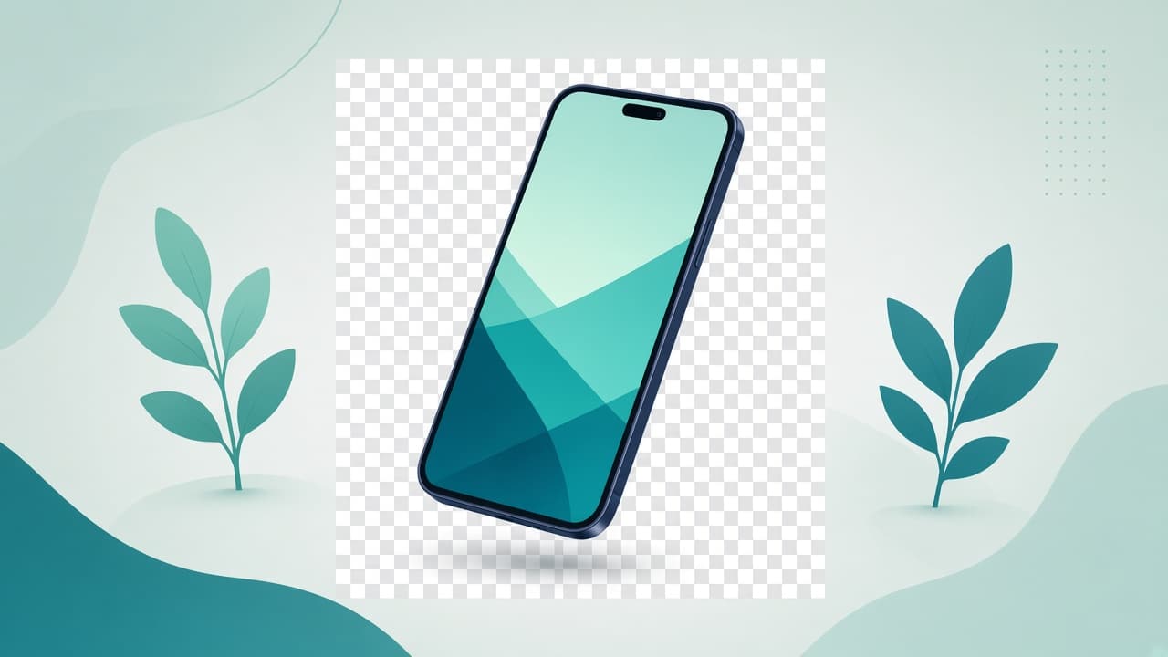 Illustration for Transparent PNG device mockups for landing pages
