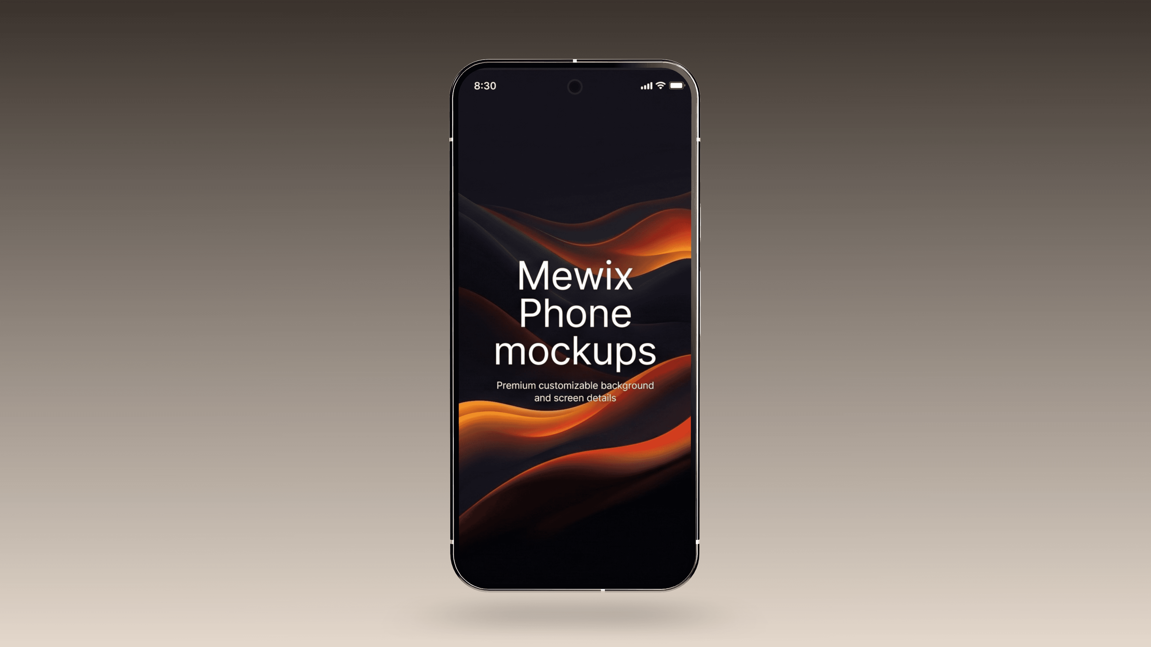 Hero phone mockup template