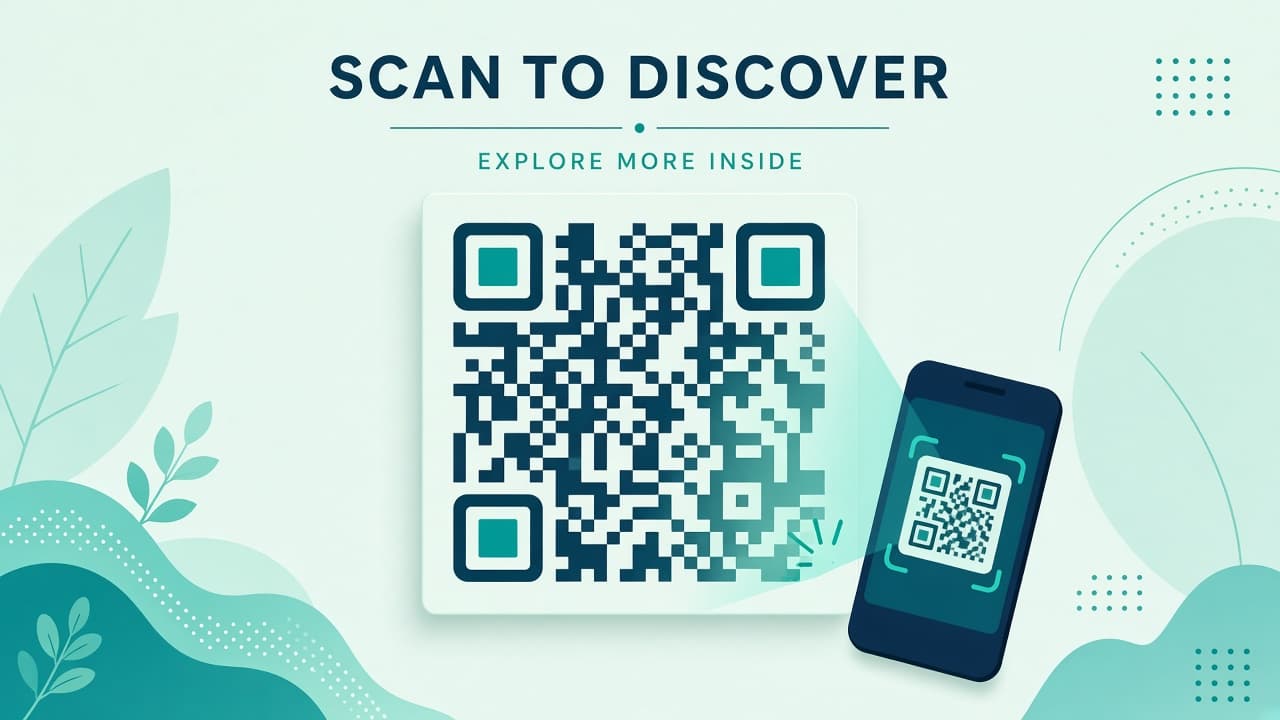 Illustration for QR code generator online (static, free, no signup)