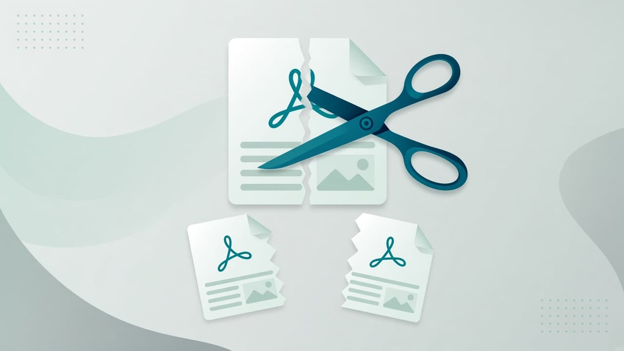 Illustration for Split a PDF online without uploading